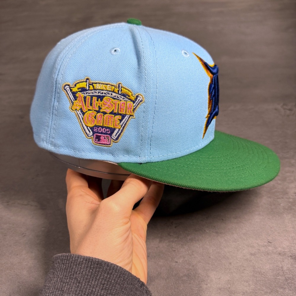 MyFitteds Detroit Tigers New Era Cap 7 5/8 Dragon Quest Pack Blue Green Pink UV - Picture 3 of 7